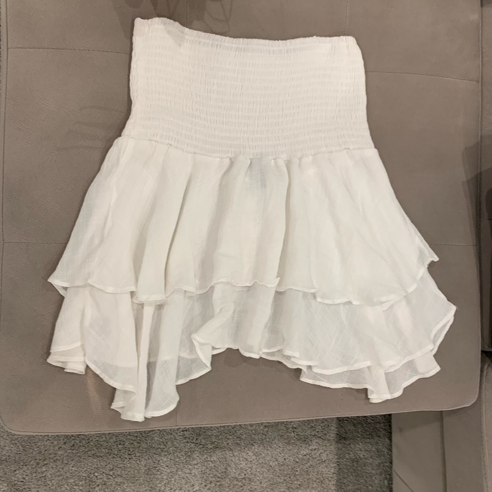 Shein white flowy skirt